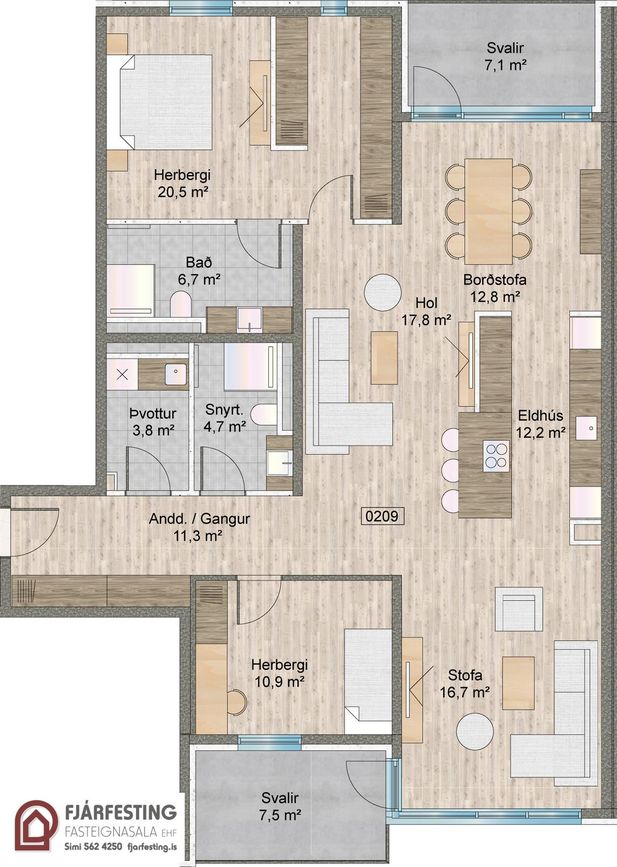 Naustavör 62, 200 Kópavogur