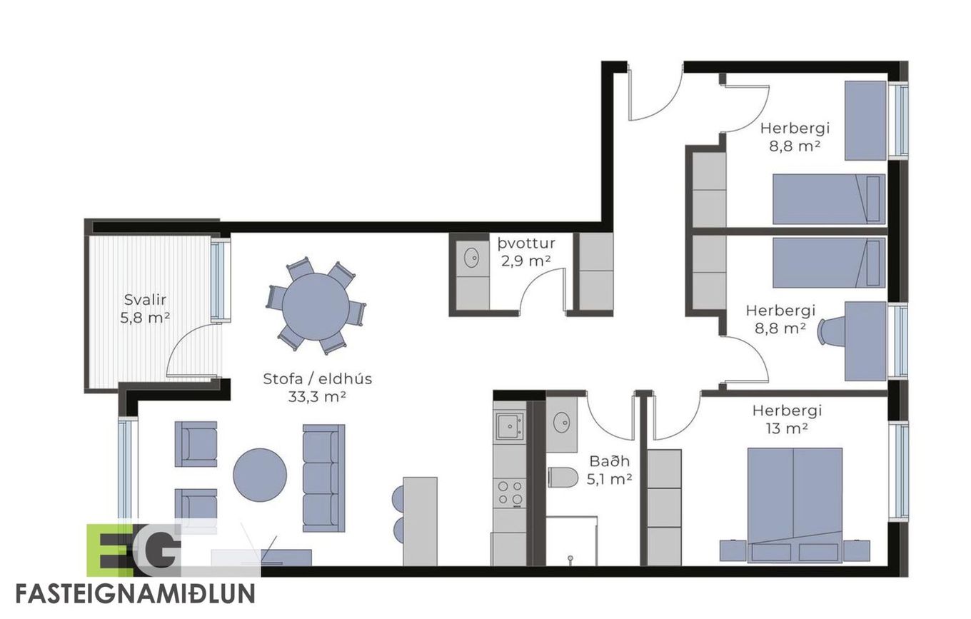 Hallgerðargata 1A, 105 Reykjavík