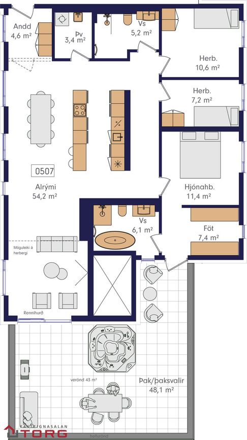 Laugavegur 168B - 0507, 105 Reykjavík
