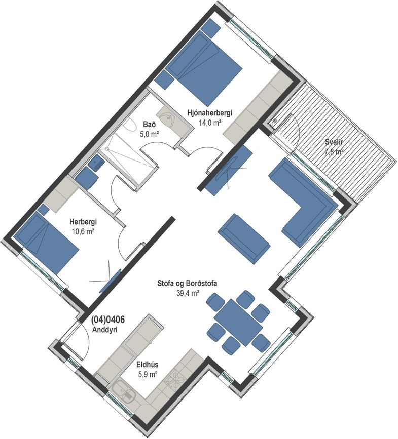 Skektuvogur 6 - 0406, 104 Reykjavík