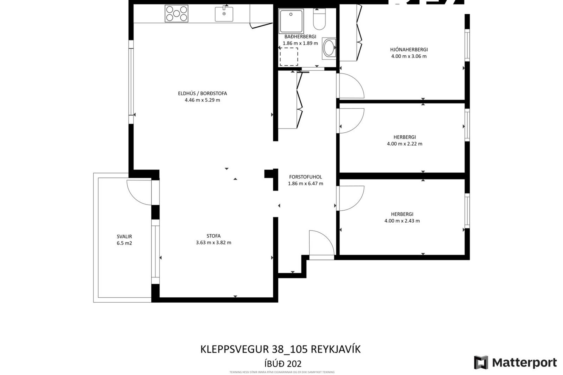 Kleppsvegur 38, 105 Reykjavík