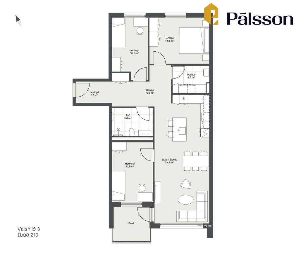 Valshlíð 3, 102 Reykjavík