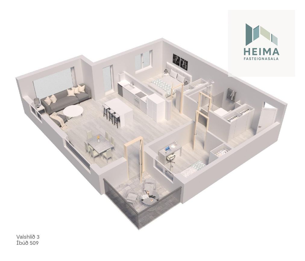 Valshlíð 3 - 0509, 102 Reykjavík