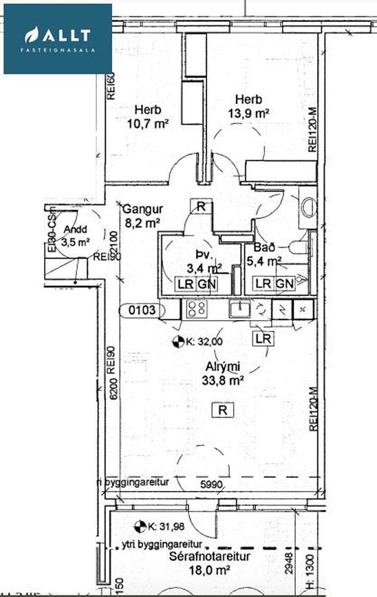 Sunnusmári 5 - 0103, 201 Kópavogur