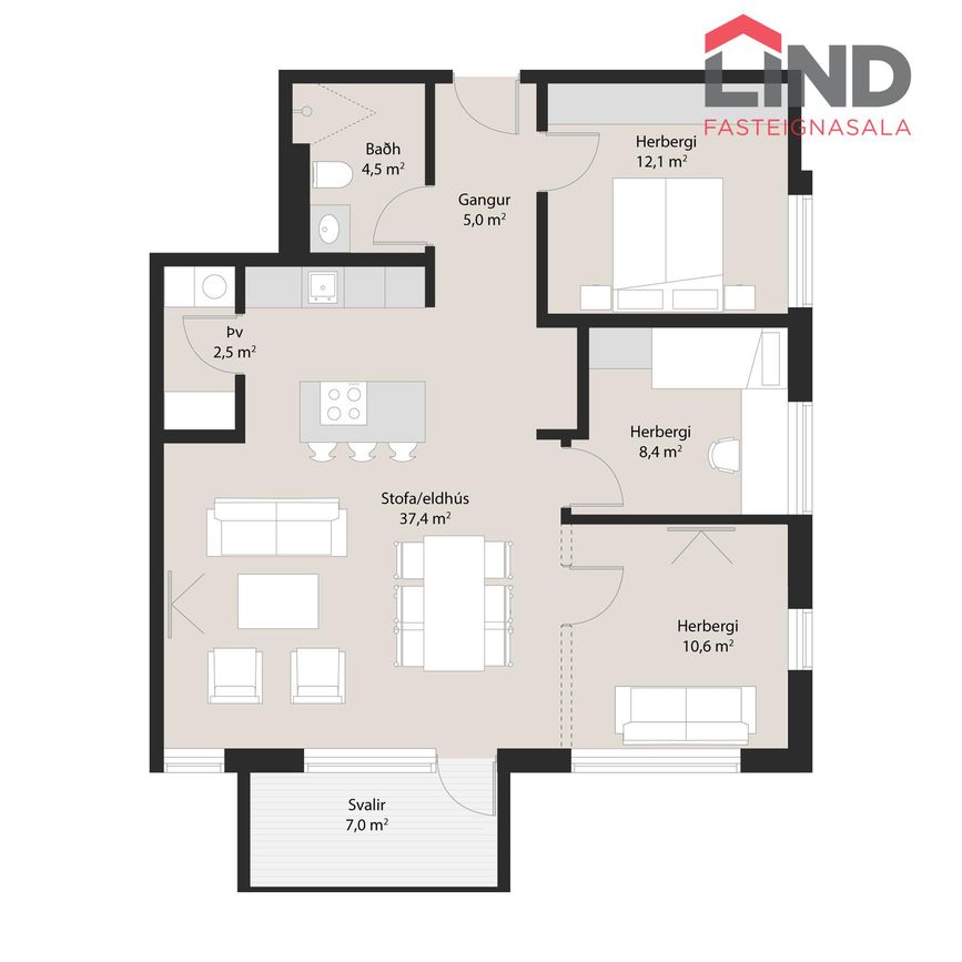 Maríugata 3 - 0203, 210 Garðabær