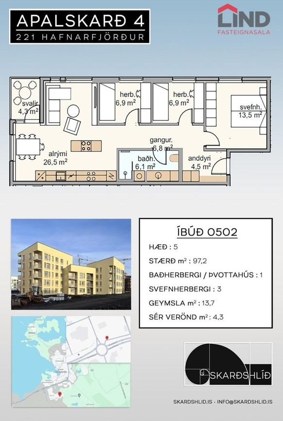 Apalskarð 4A, 221 Hafnarfjörður
