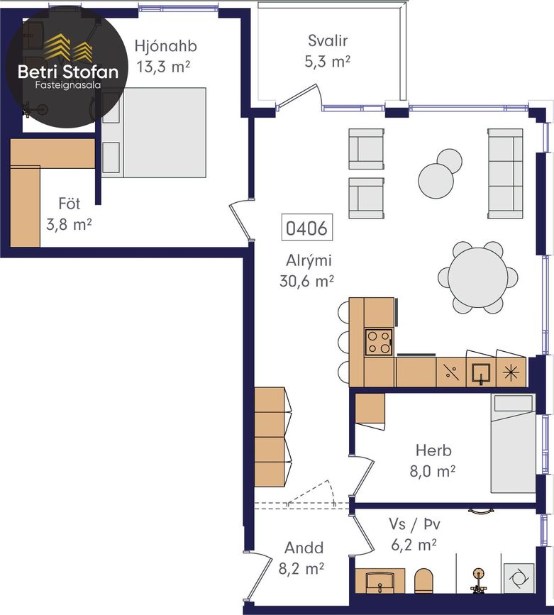 Laugavegur 168B - 0406, 105 Reykjavík