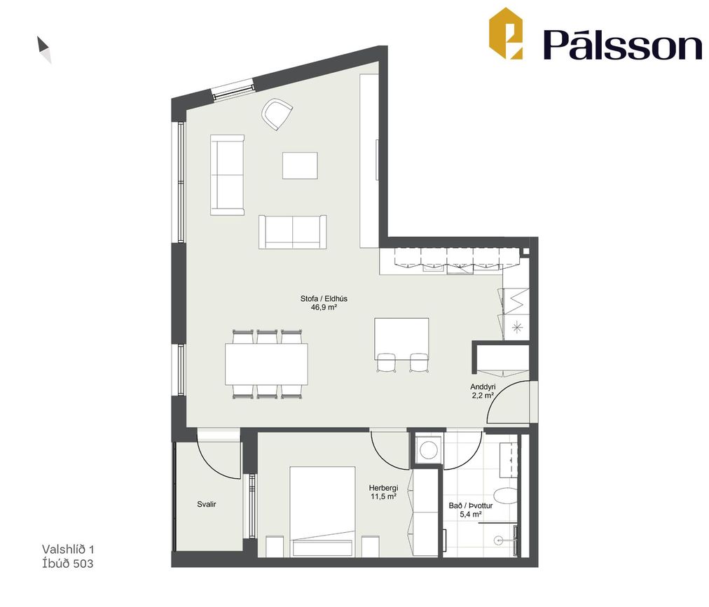 Valshlíð 1 - 0503, 102 Reykjavík