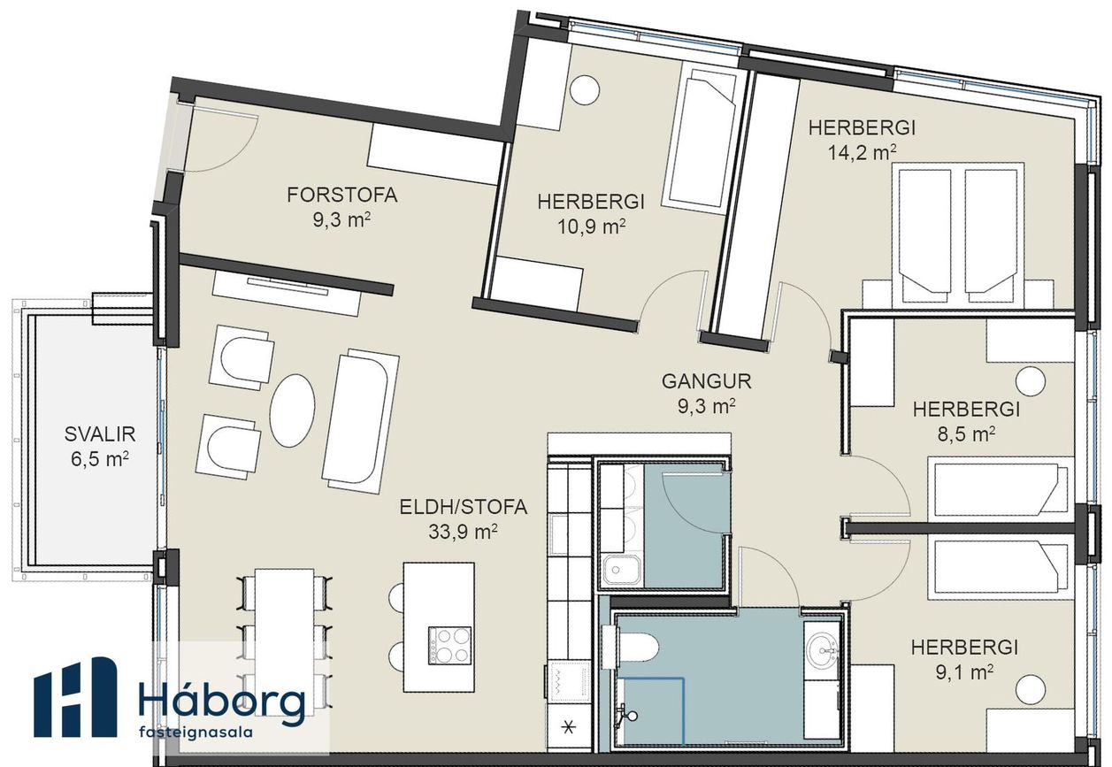 Dugguvogur 1 - 0307, 104 Reykjavík