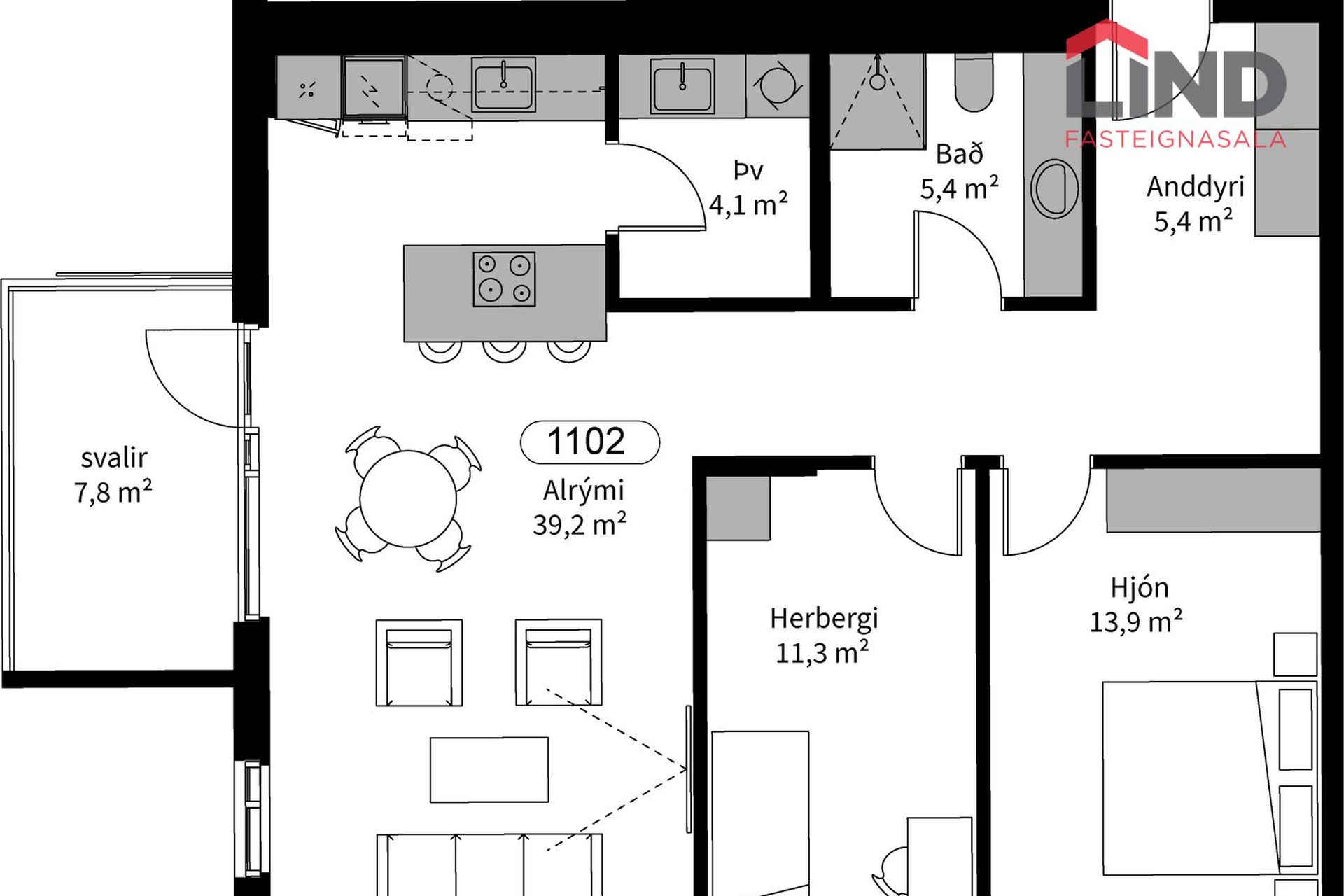 Silfursmári 2 - 1102, 201 Kópavogur