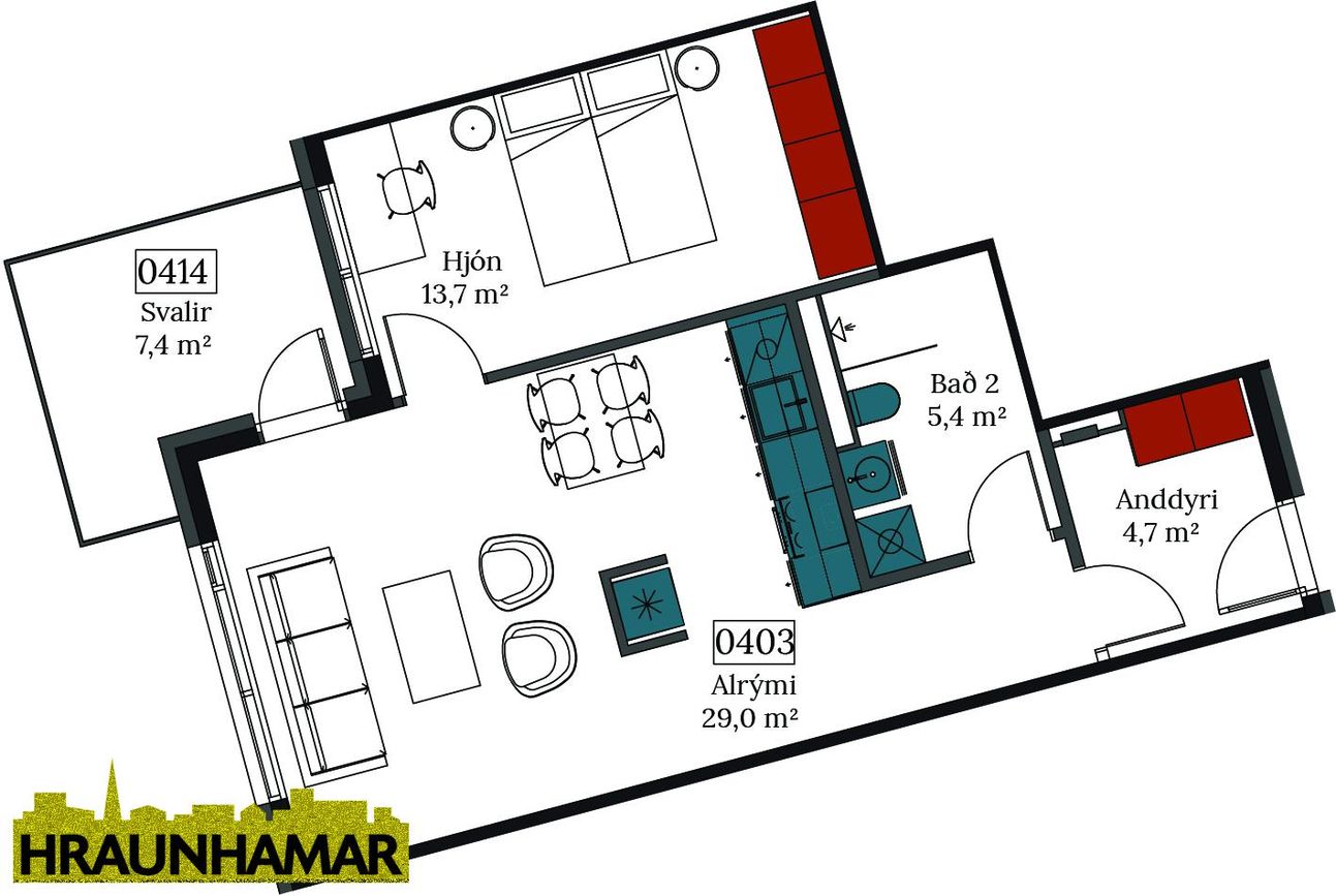 Áshamar 22 - 0403, 221 Hafnarfjörður