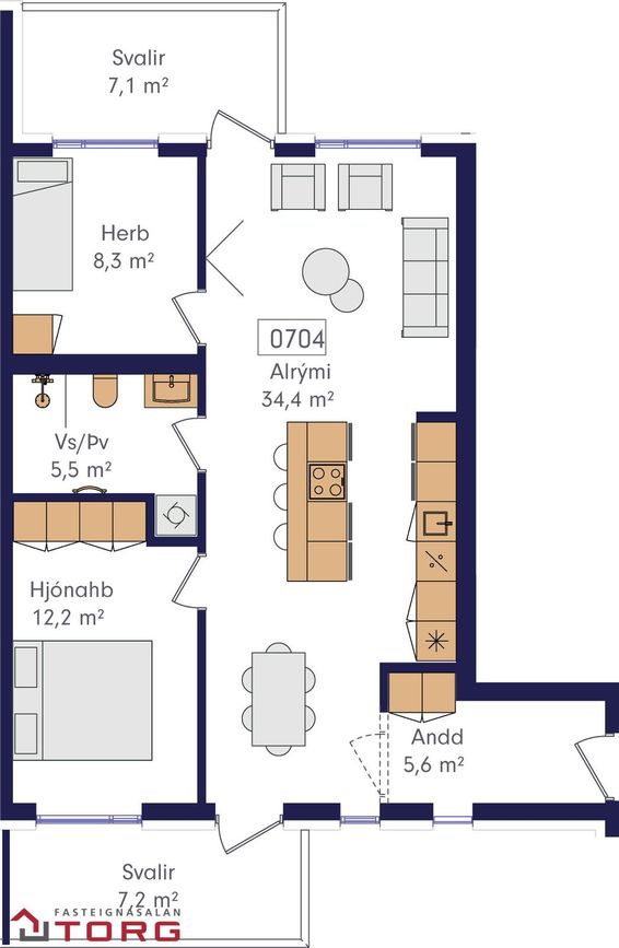 Laugavegur 168B - 0704, 105 Reykjavík