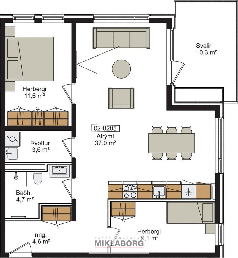 Hringhamar 33 - 0205, 221 Hafnarfjörður