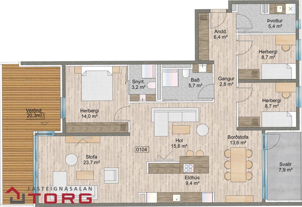 Naustavör 64 - 0104, 200 Kópavogur