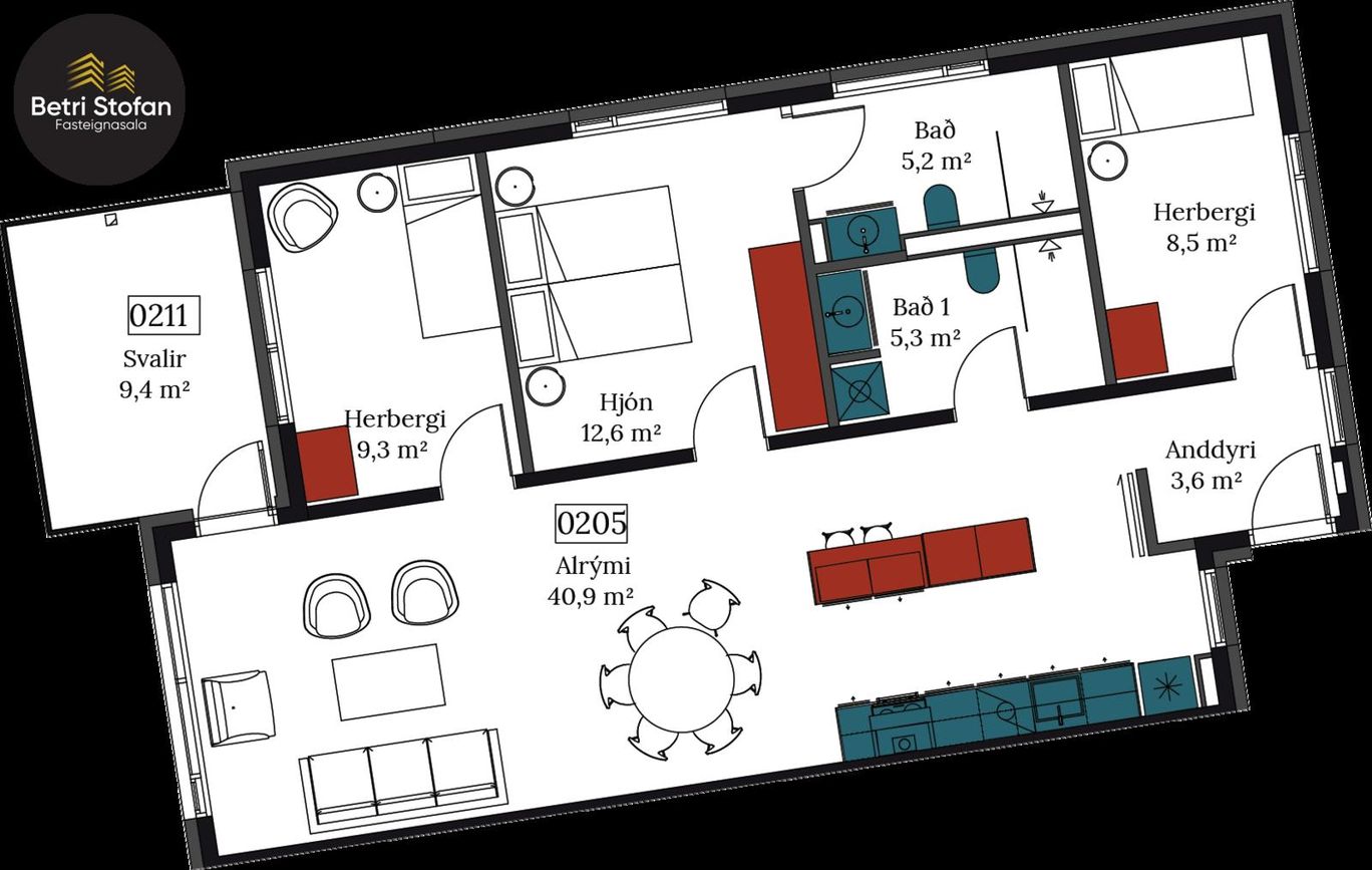 Áshamar 24 - 0205, 221 Hafnarfjörður