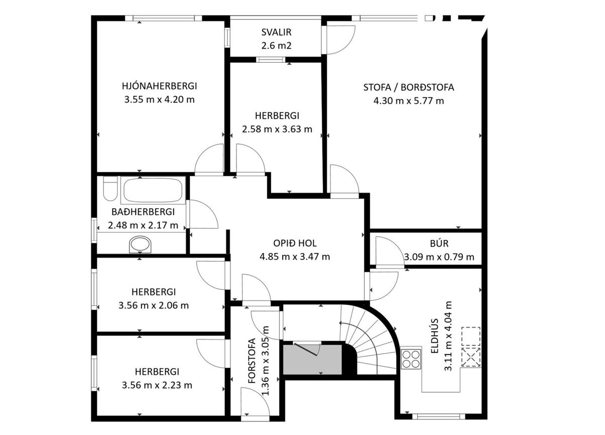 Barmahlíð 44, 105 Reykjavík
