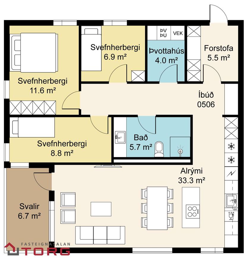 Áshamar 42 - 0506, 221 Hafnarfjörður