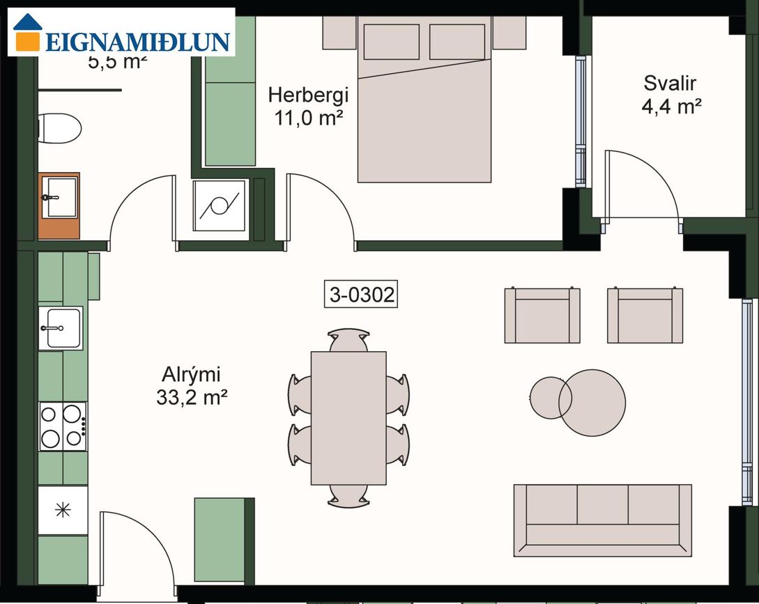 Vesturgata 66 - 0302, 101 Reykjavík