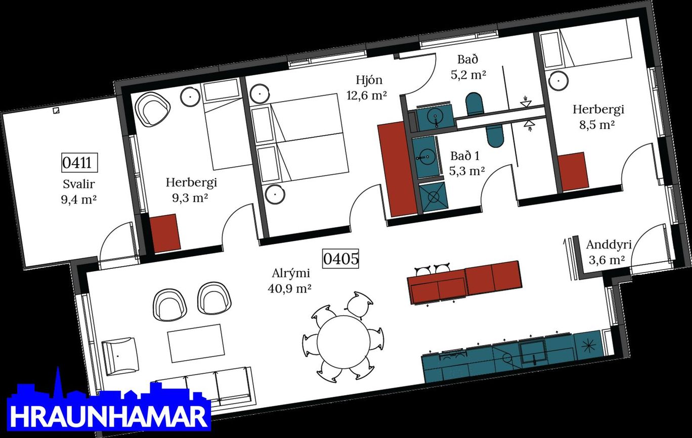 Áshamar 24 - 0405, 221 Hafnarfjörður
