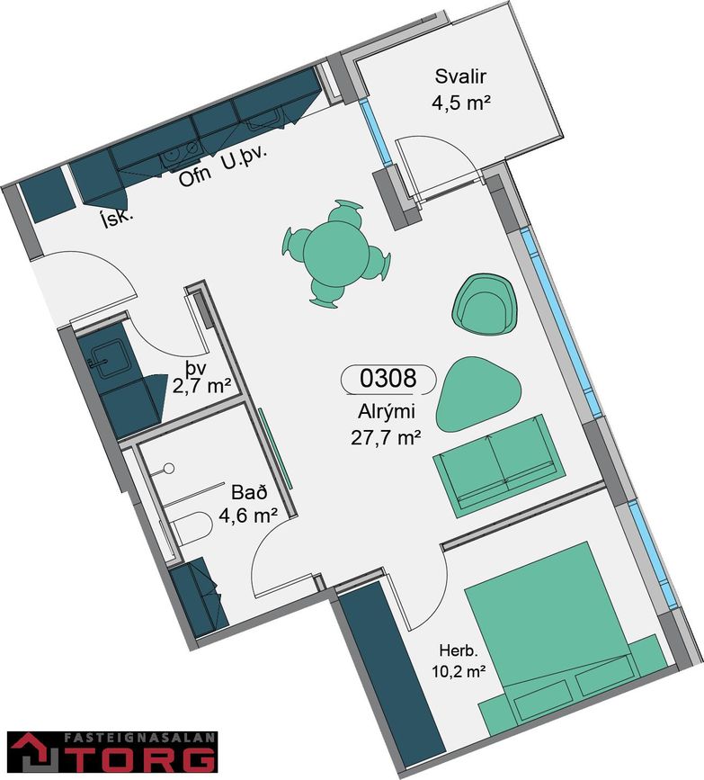 Vetrarbraut 2B - 0308, 210 Garðabær