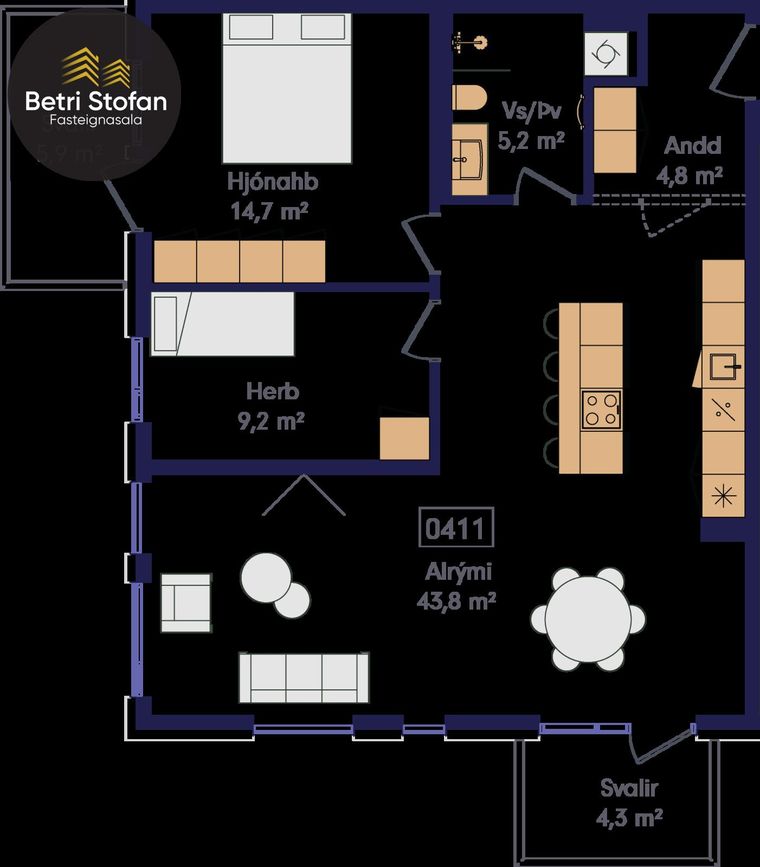 Laugavegur 168D - 0411, 105 Reykjavík