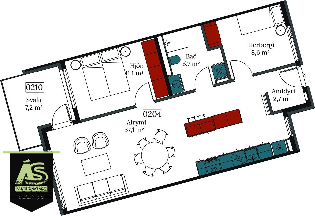 Áshamar 22 - 0204, 221 Hafnarfjörður