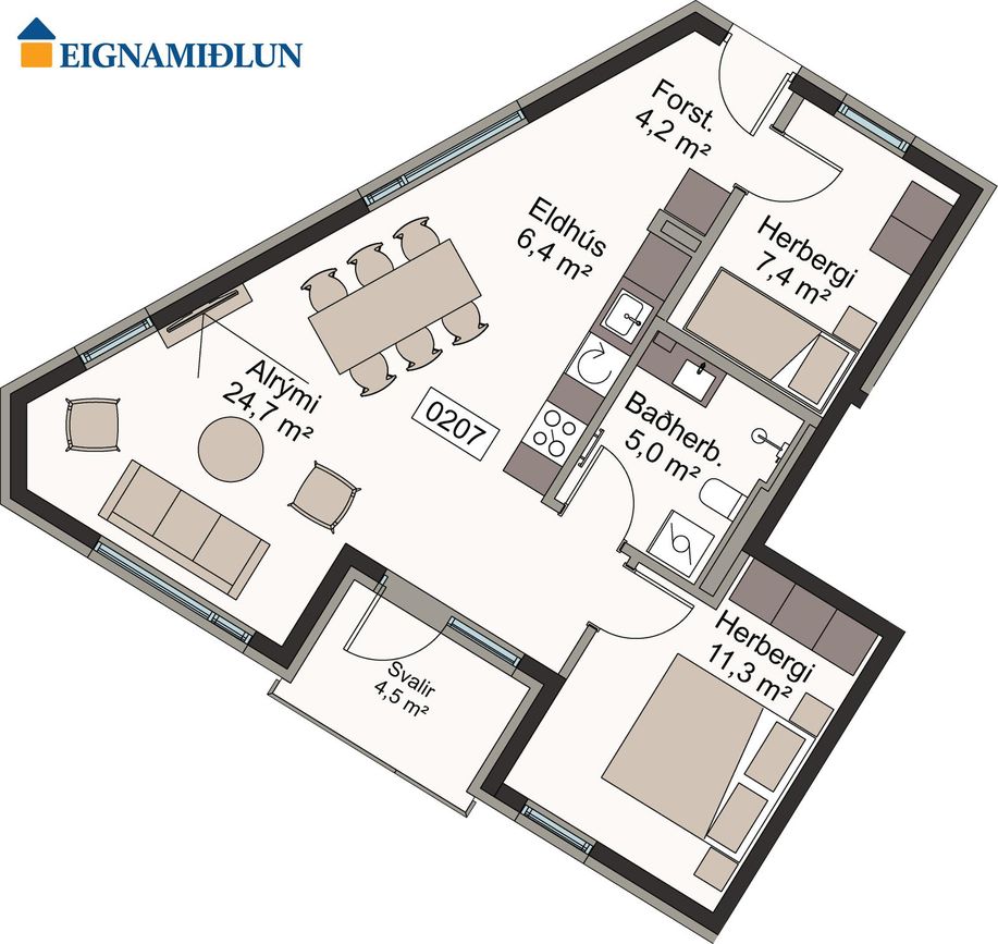 Borgartún 24A - 0207, 105 Reykjavík