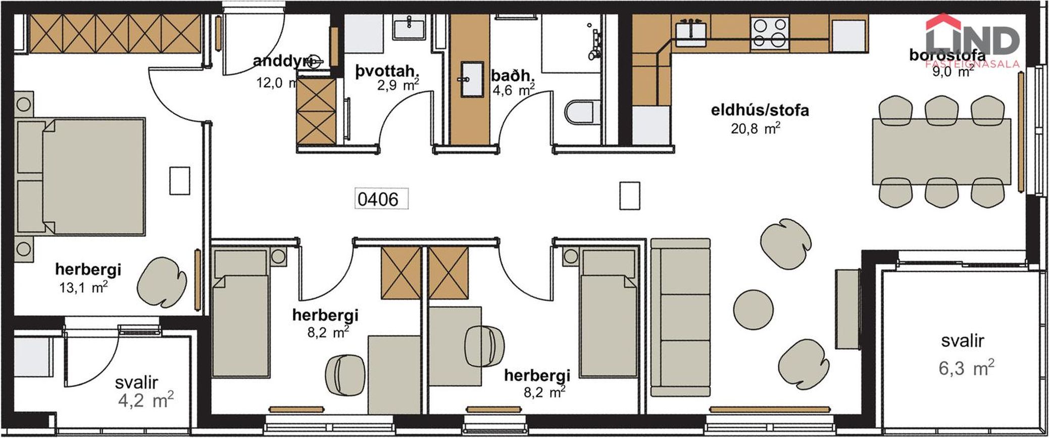 Hringhamar 19 - 0406, 221 Hafnarfjörður