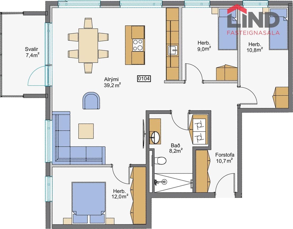 Hringhamar 37 - 0104, 221 Hafnarfjörður