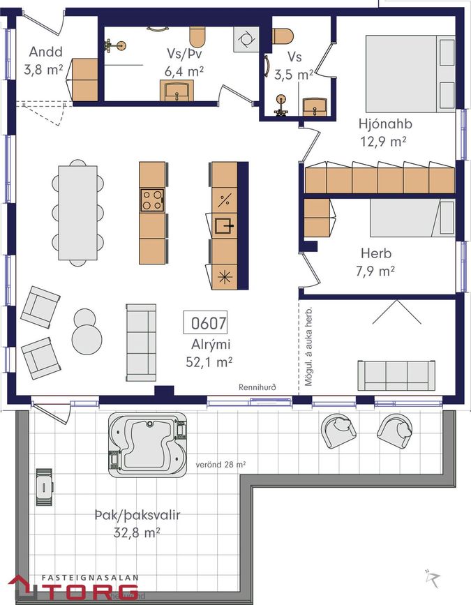 Laugavegur 168B - 0607, 105 Reykjavík