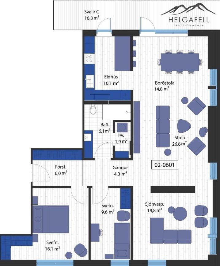 Áshamar 5 - 0601, 221 Hafnarfjörður