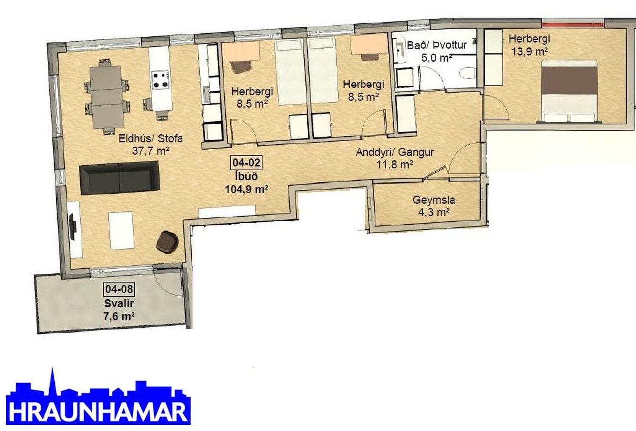 Hringhamar 5 - 0402, 221 Hafnarfjörður