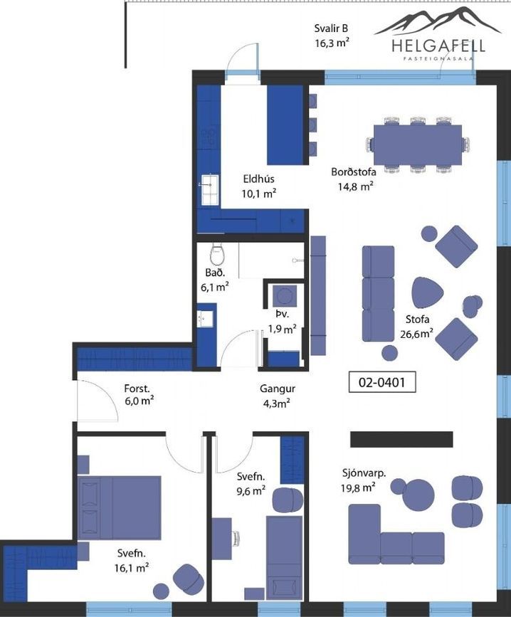 Áshamar 5 - 0401, 221 Hafnarfjörður