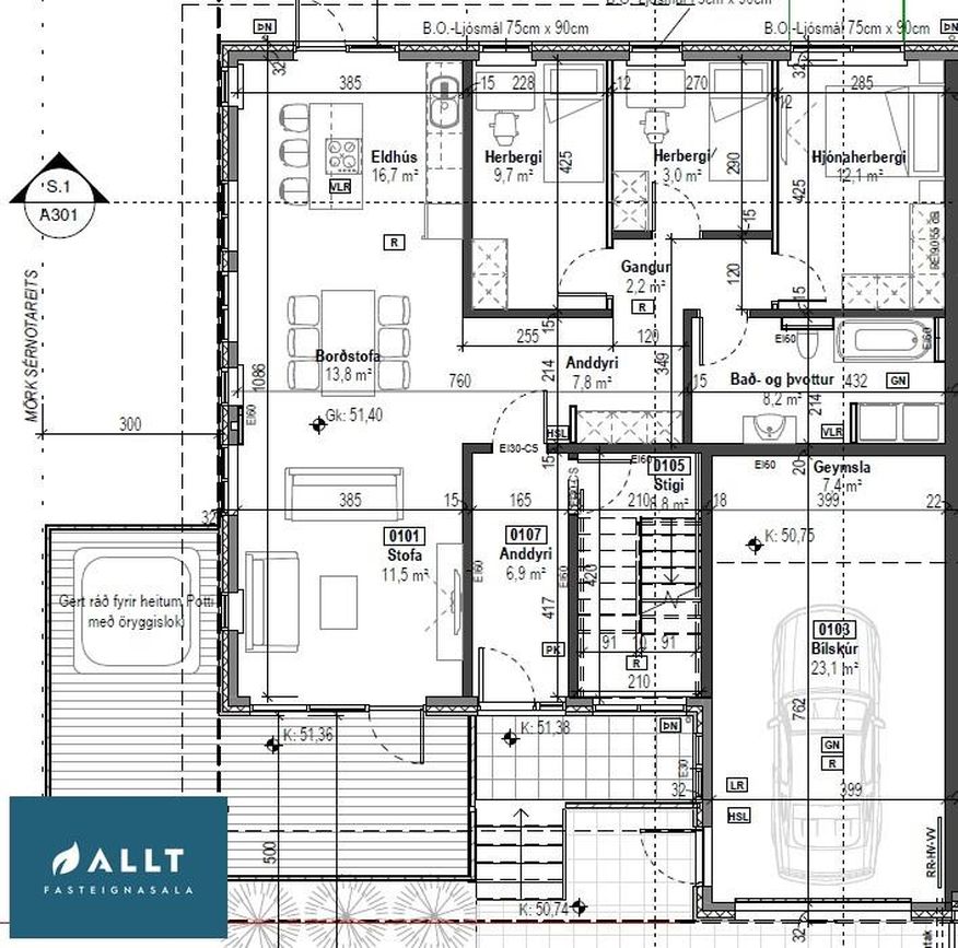 Brattahlíð 3A - 0101, 810 Hveragerði