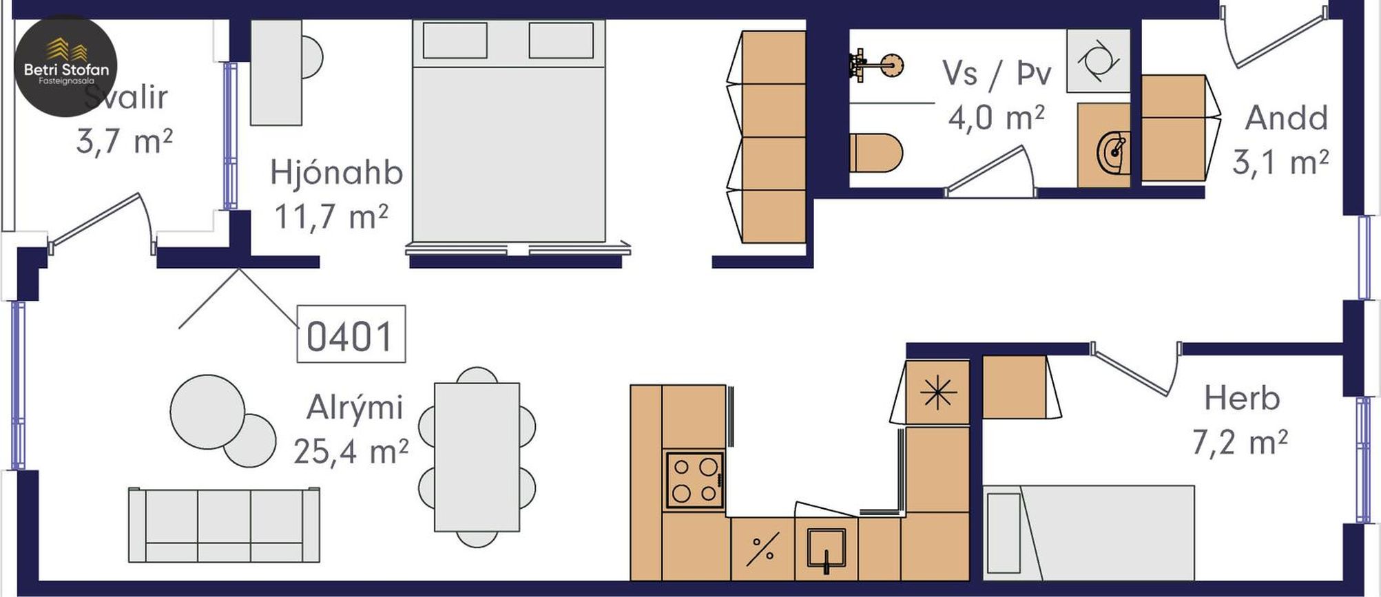 Laugavegur 168A - 0401, 105 Reykjavík