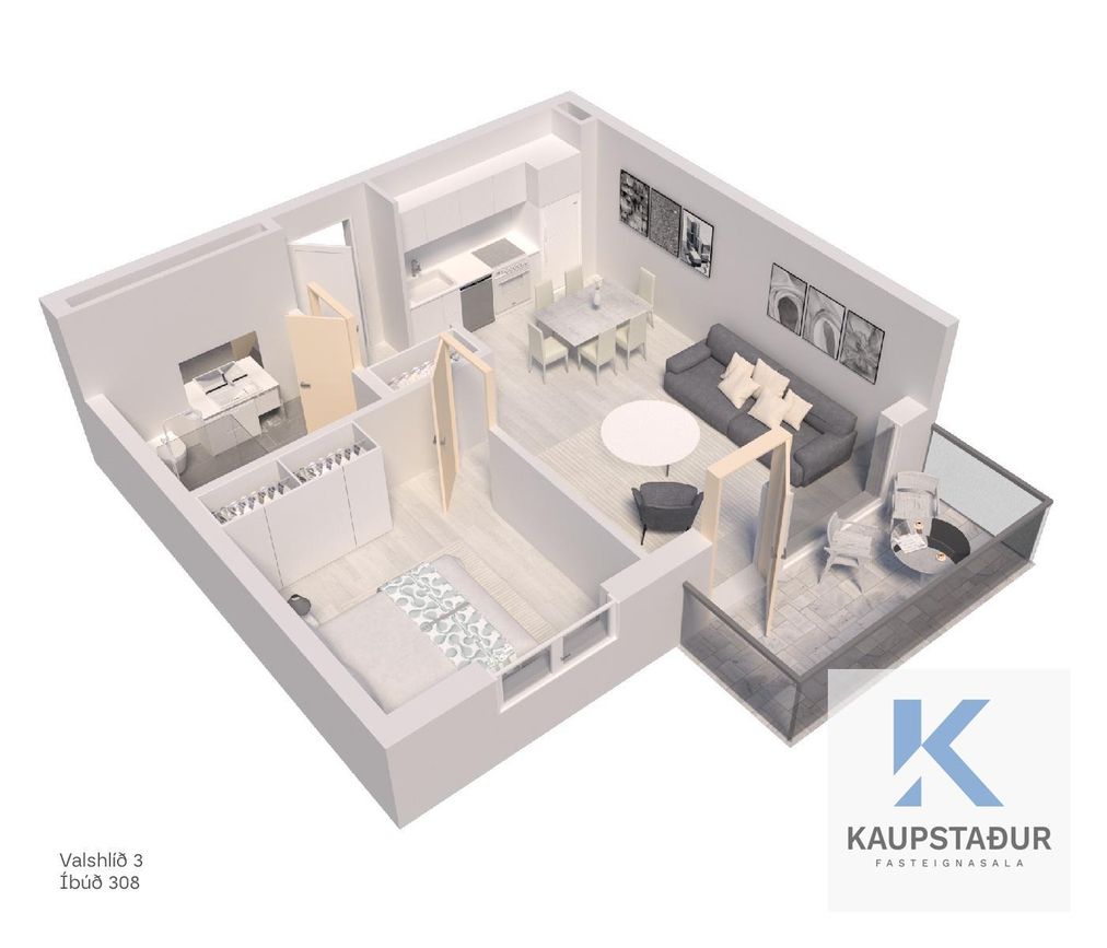 Valshlíð 3 - 0308, 102 Reykjavík