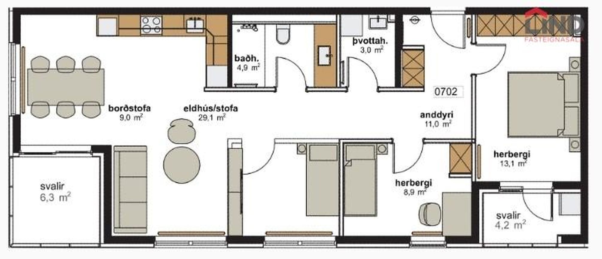 Hringhamar 15 - 0702, 221 Hafnarfjörður