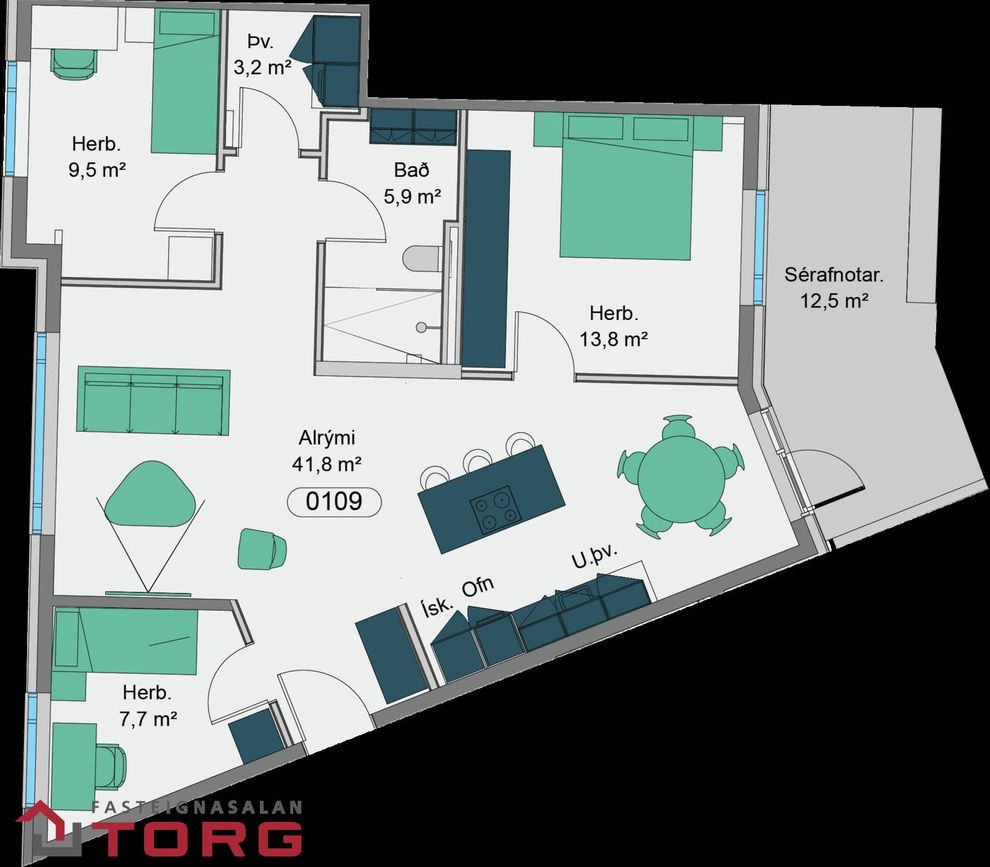 Vetrarbraut 2B - 0109, 210 Garðabær