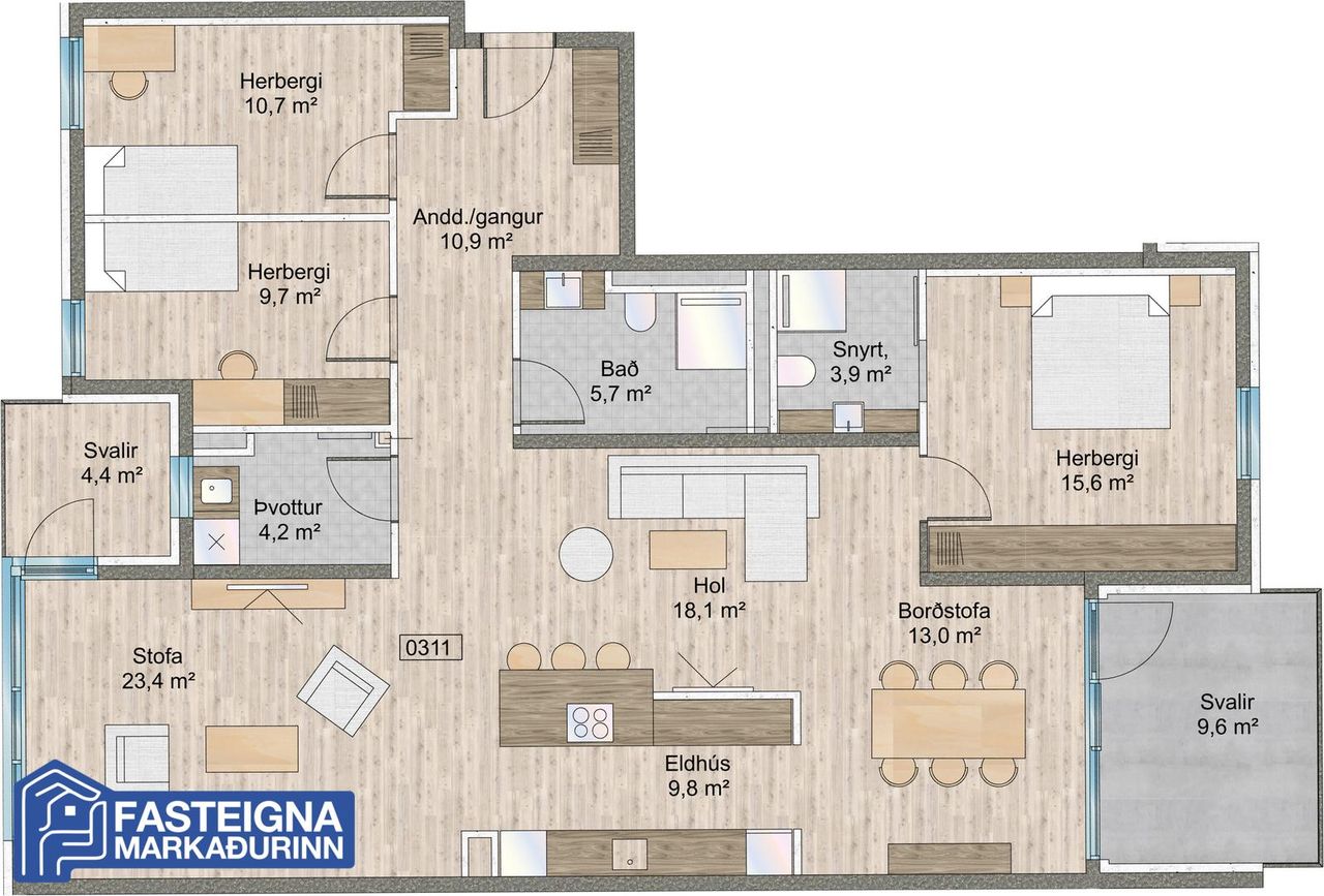 Naustavör 62 - 0311, 200 Kópavogur