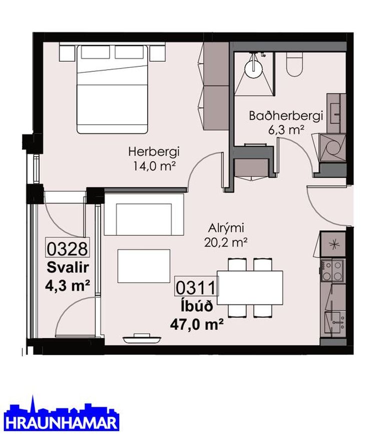 Strandgata 26 - 0311, 220 Hafnarfjörður