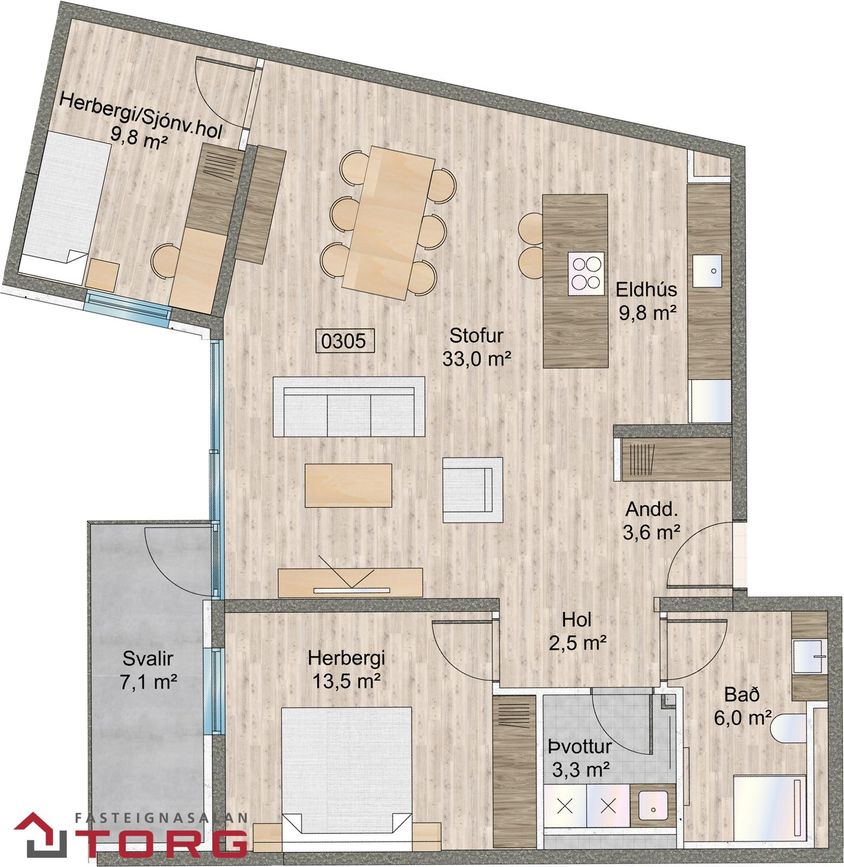 Naustavör 64 - 0305, 200 Kópavogur