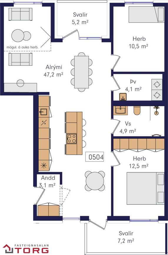 Laugavegur 168A - 0504, 105 Reykjavík
