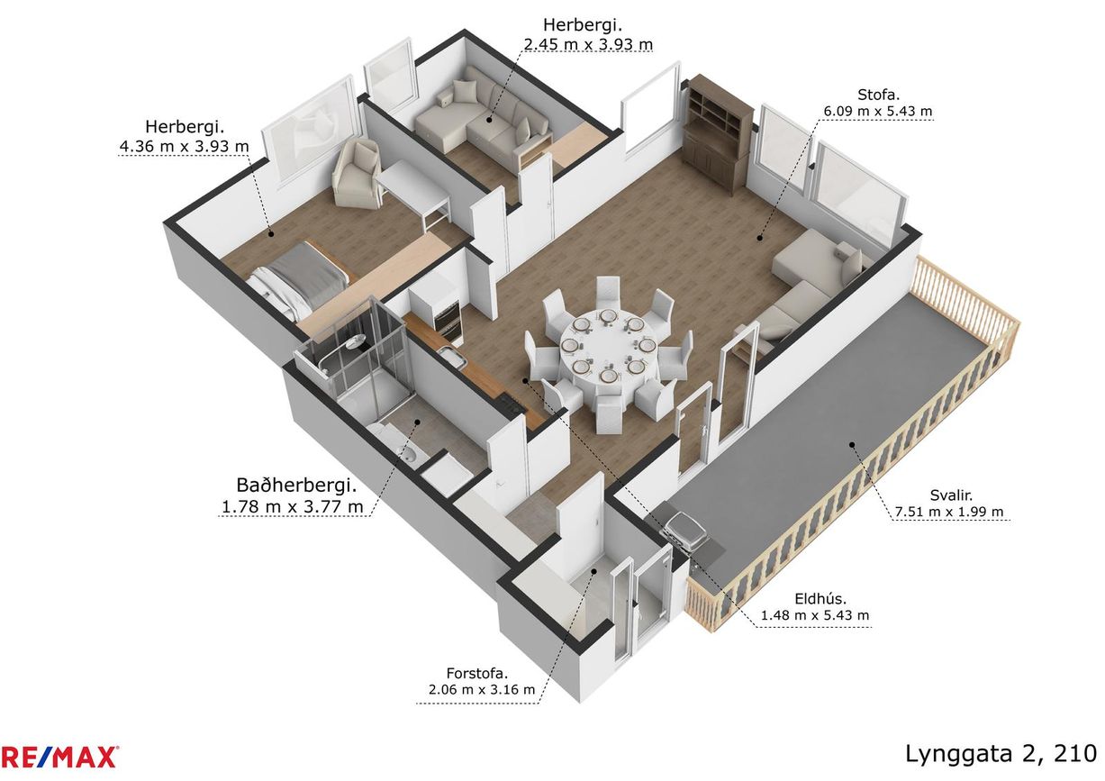 Lynggata 2 - 0206, 210 Garðabær