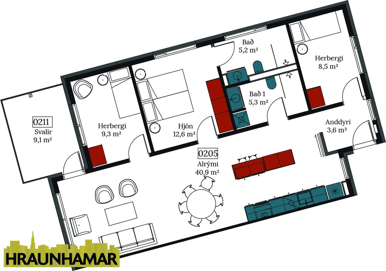 Áshamar 22 - 0205, 221 Hafnarfjörður