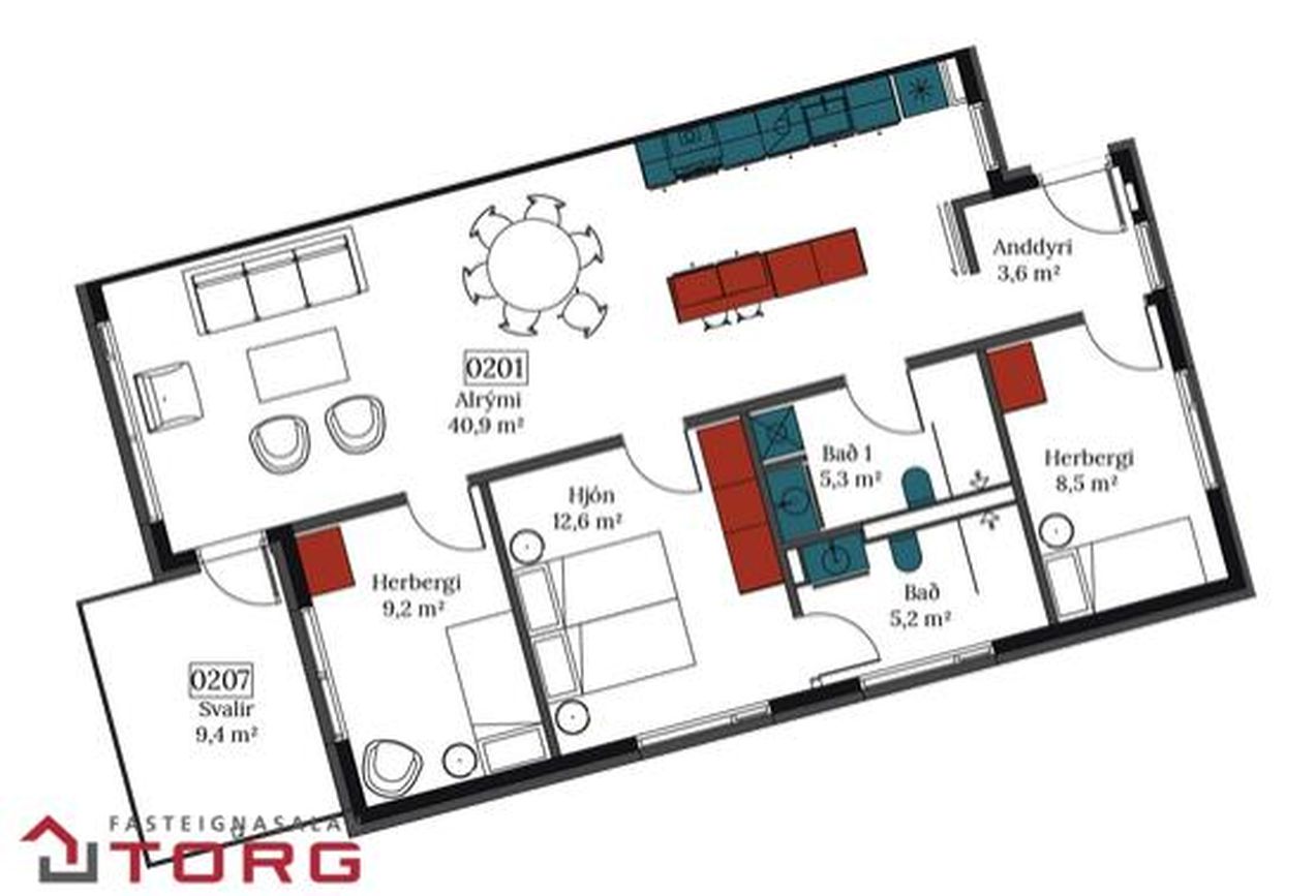 Áshamar 20 - 0201, 221 Hafnarfjörður