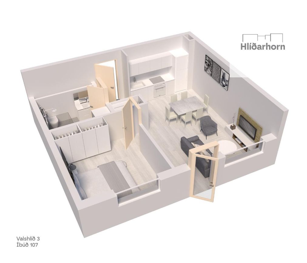 Valshlíð 3 - 0107, 102 Reykjavík