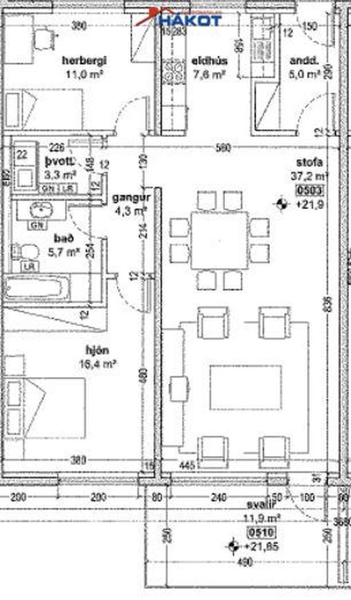 Holtsflöt 4 - 0503, 300 Akranes