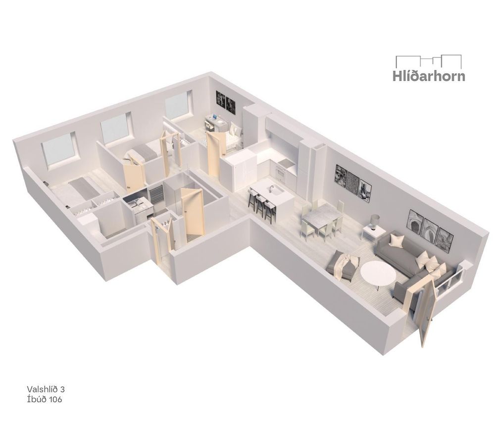 Valshlíð 3 - 0106, 102 Reykjavík