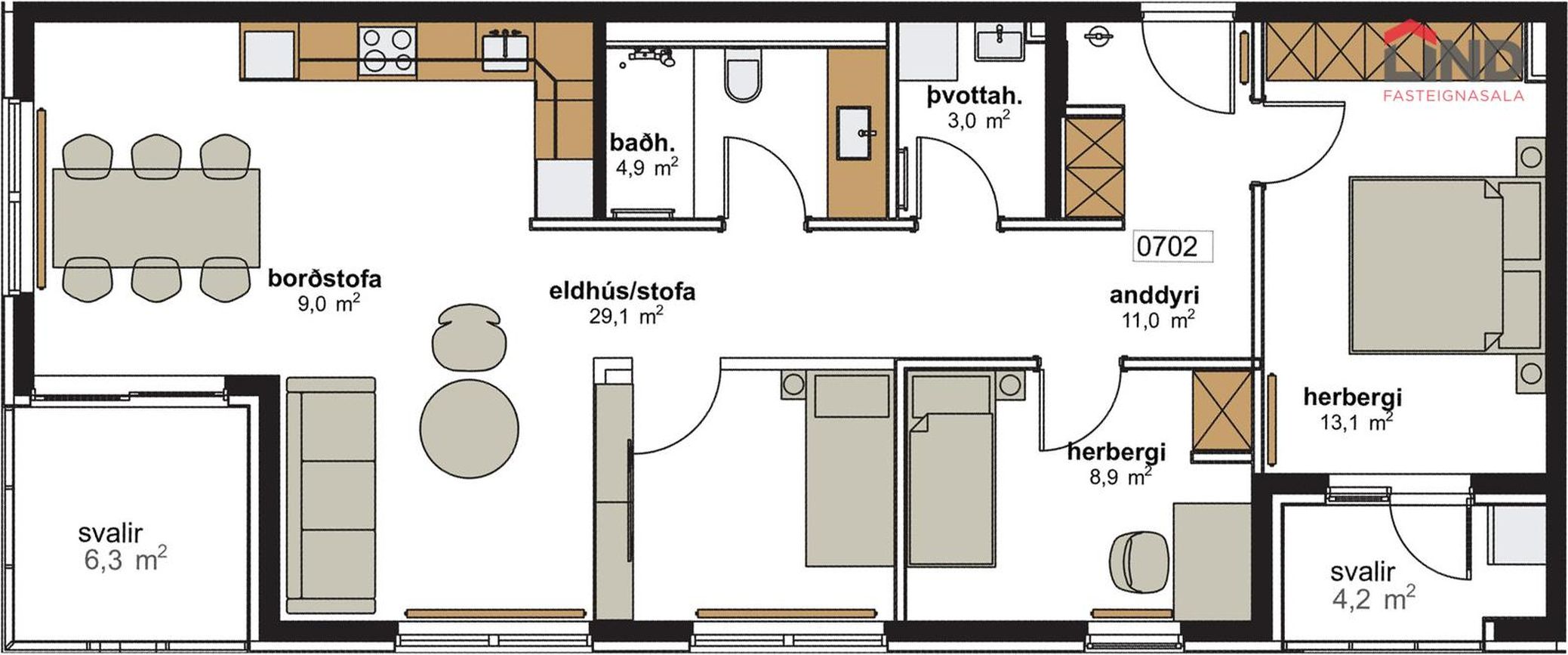 Hringhamar 19 - 0702, 221 Hafnarfjörður