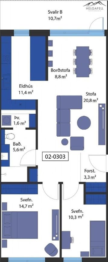 Áshamar 5 - 0303, 221 Hafnarfjörður